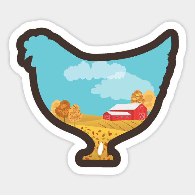 Farm Double Exposure #2 Sticker by SWON Design